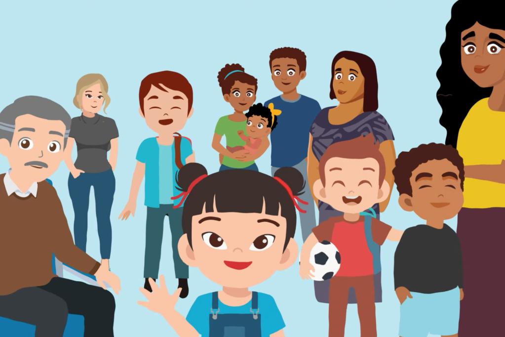 Stillshot from an animation about colds in children