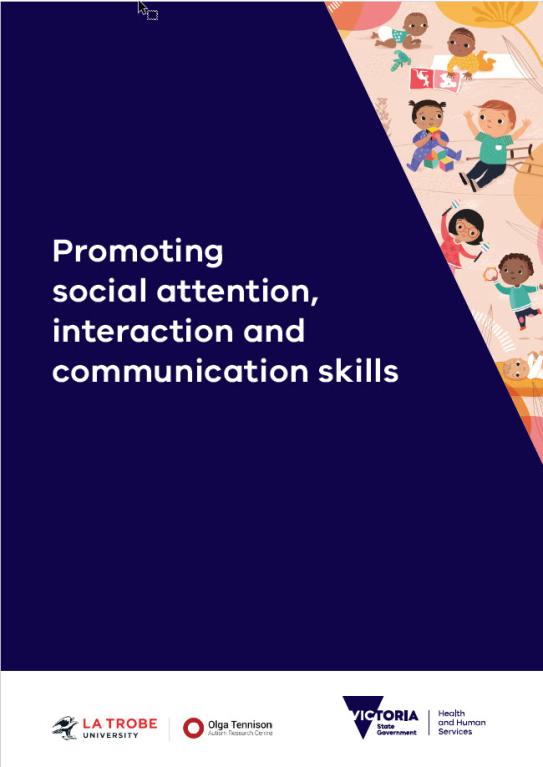 Cover of booklet 'Promoting social attention, interaction and communication skills'
