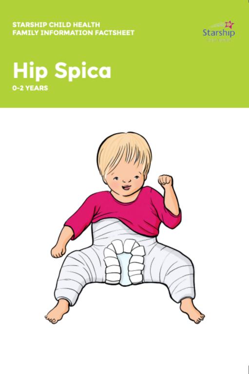 Cover of the starship booklet on the hip spica for children under 2