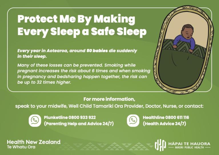Cot card Foundations of Safe Sleep | Hāpai Te Hauora cover