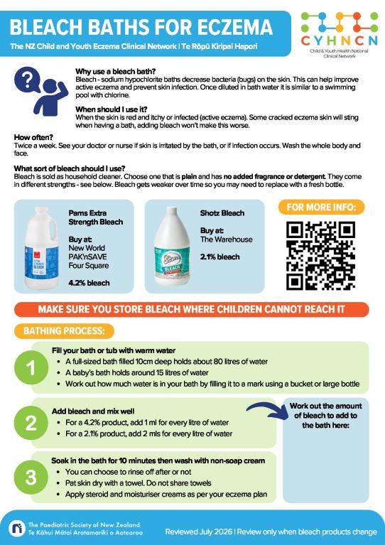 Bleach bath handout