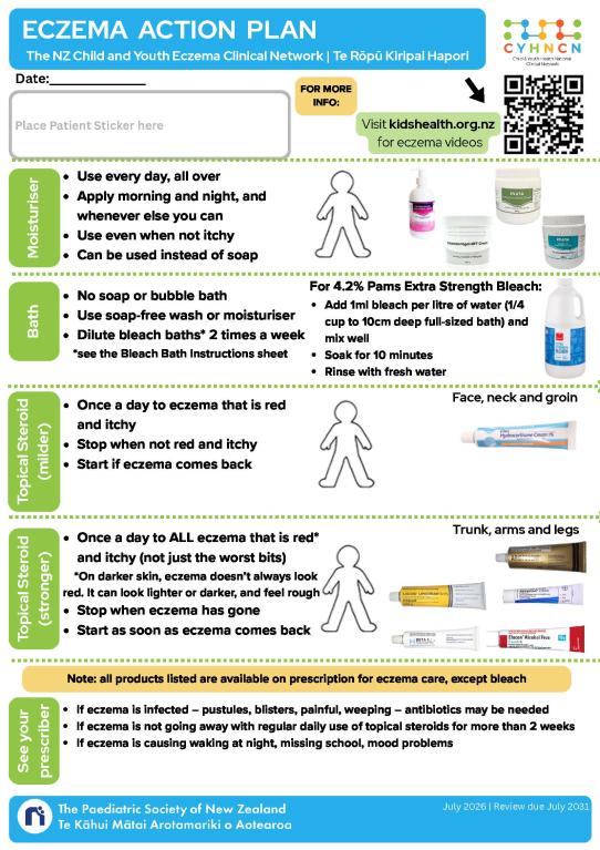 Image of eczema action plan