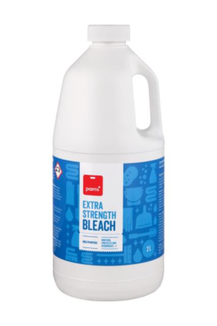 a photo of a bottle of pams extra strength bleach