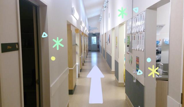 Photo of a dental clinic corridor
