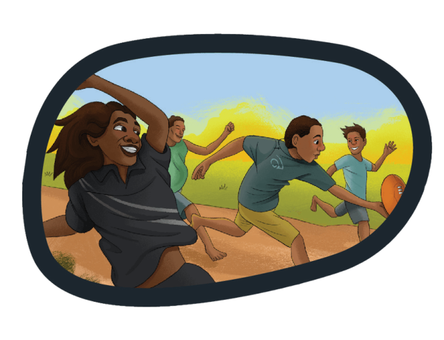 Comic strip for Rheumatic fever. 