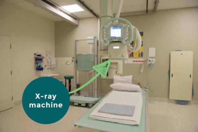 photo pf an xray maching