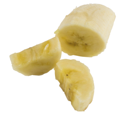 Ripe banana pieces
