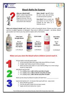 When How To Use Bleach Baths For Your Child With Eczema Kidshealth Nz