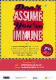 Thumbnail image of poster "Don't assume you're immune"