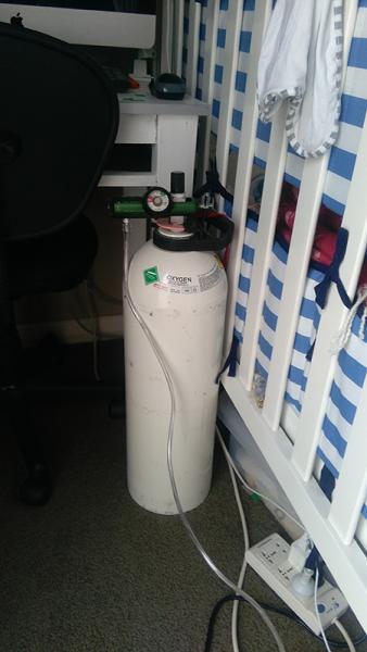 Large oxygen tank