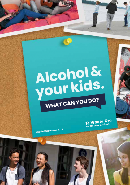 alcohol and young people booklet cover
