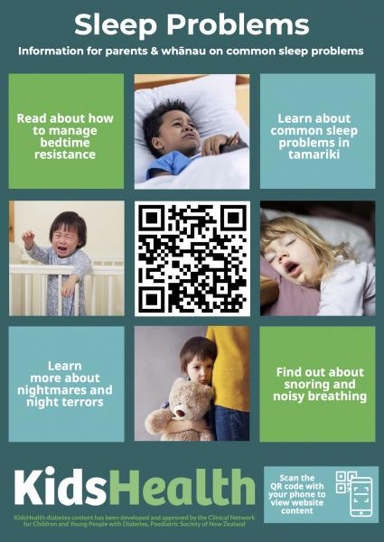 thumbnail of the sleep problems qr code poster