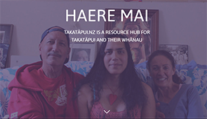 Screenshot of the Takatāpui resource hub 