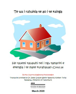 Cover of book 'When the world stayed home - Te reo Māori version'