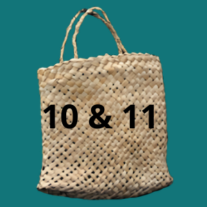 kete with the words '10 & 11' across the front on blue background