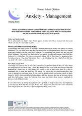 Thumbnail of first page of 'Anxiety management' handout