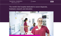 Thumbnail image of Royal marsden website homepage