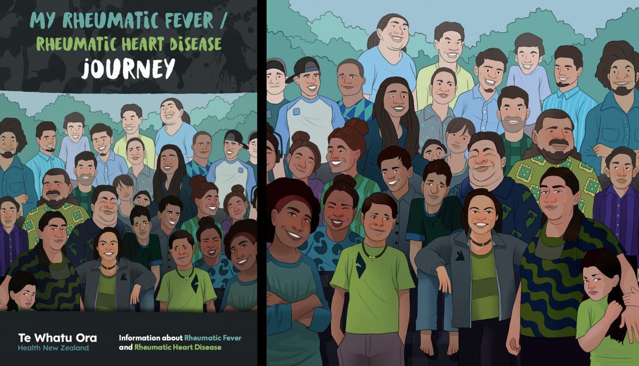 Rheumatic fever booklet cover and image of people
